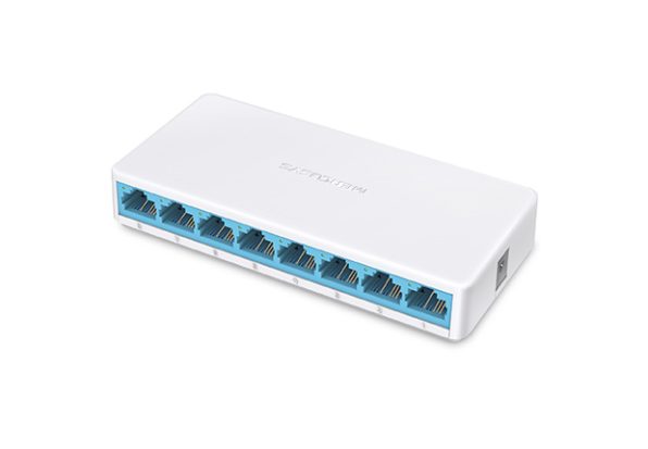 MS108 Switch de escritorio de 8 puertos a 10 / 100Mbps