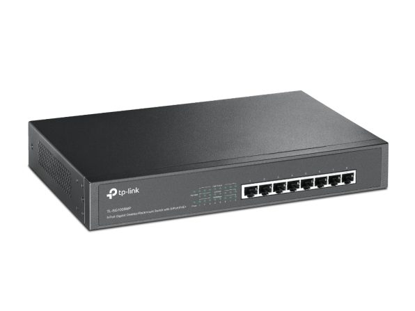 TL-SG1008MP Switch de 8 puertos Gigabit con PoE + para escritorio / montaje en rack