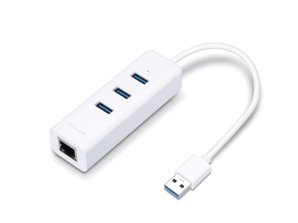 Tp-link UE330 Adaptador USB 2 en 1 con Hub de 3 Puertos USB 3.0 y Adaptador Ethernet Gigabit