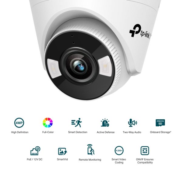 VIGI C440 Nuevo Cámara de red tipo torreta a todo color de 4 MP - Imagen 2